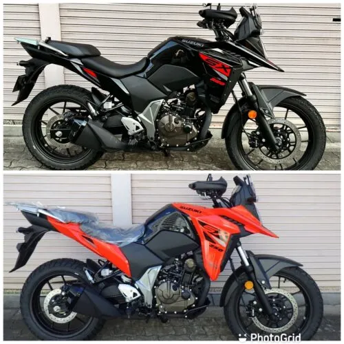 今日は今話題のSUZUKIのVストロームSXにローダウンを施しました☆